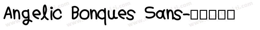 Angelic Bonques Sans字体转换